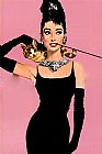 Art Canvas Paintings - Audrey Hepburn pop art
